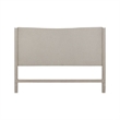 Pemberly Row Queen Upholstered Panel Bed Headboard in Sanctuary White