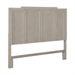 Pemberly Row Queen Panel Bed Headboard with Crown Molding in Sanctuary White
