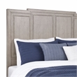 Pemberly Row Queen Panel Bed Headboard with Crown Molding in Sanctuary White