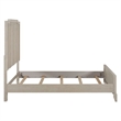 Pemberly Row King Panel Bed Frame with Crown Molding in Sanctuary White