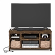 Pemberly Row 3-Tier TV Stand with Charging for TVs up to 55
