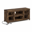 Pemberly Row 3-Tier TV Stand with Charging for TVs up to 55