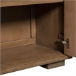 Pemberly Row 2 Door Accent Cabinet with Reeded Pattern in Brown