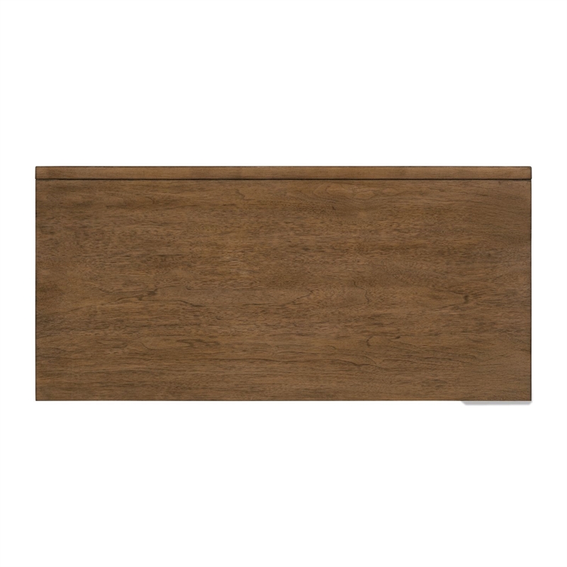Pemberly Row 2 Door Accent Cabinet with Reeded Pattern in Brown
