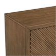 Pemberly Row 2 Door Accent Cabinet with Reeded Pattern in Brown
