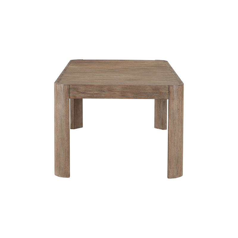 Pemberly Row Rectangular Dining Table with 24 Inch Leaf in Brown