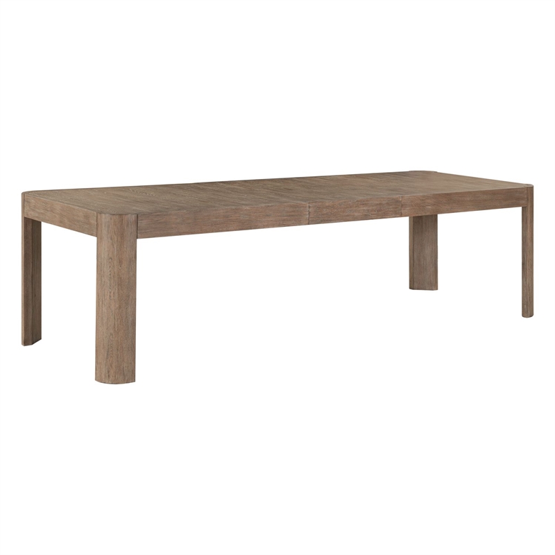 Pemberly Row Rectangular Dining Table with 24 Inch Leaf in Brown