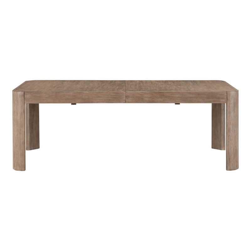 Pemberly Row Rectangular Dining Table with 24 Inch Leaf in Brown