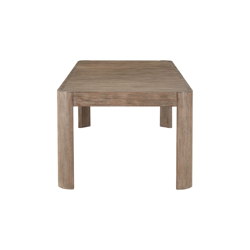 Pemberly Row Rectangular Dining Table with 24 Inch Leaf in Brown
