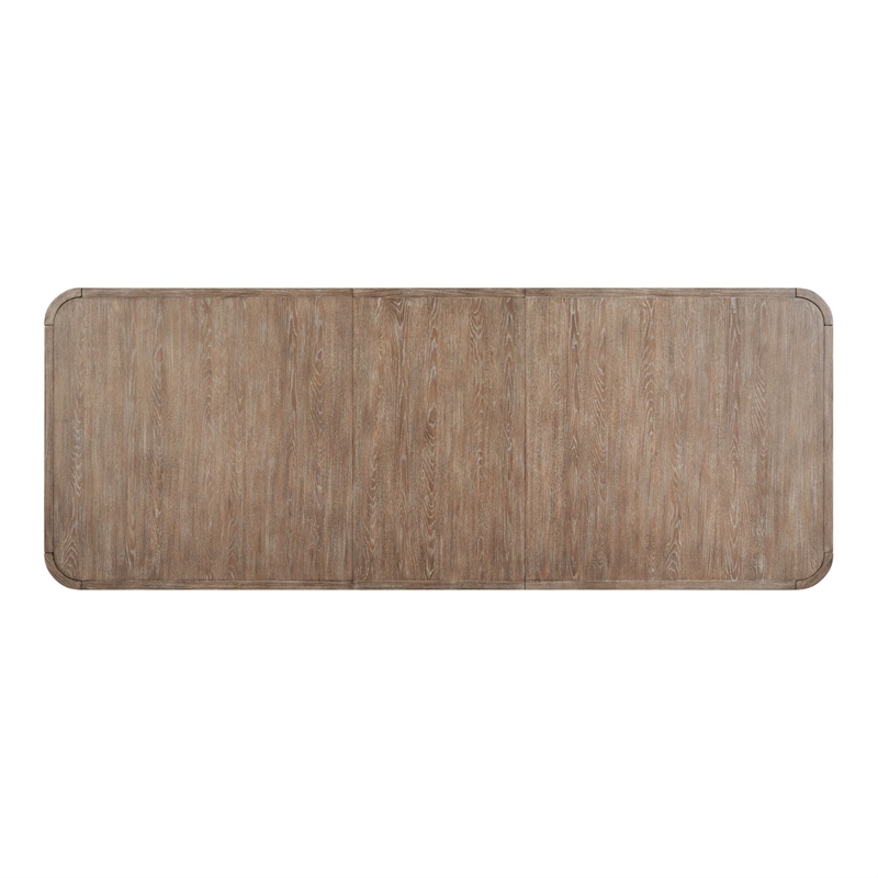 Pemberly Row Rectangular Dining Table with 24 Inch Leaf in Brown