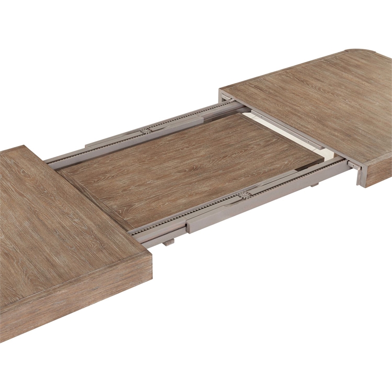 Pemberly Row Rectangular Dining Table with 24 Inch Leaf in Brown