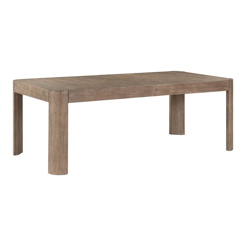 Pemberly Row Rectangular Dining Table with 24 Inch Leaf in Brown