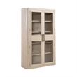 Pemberly Row Bunching Display Cabinet with LED Lighting in White