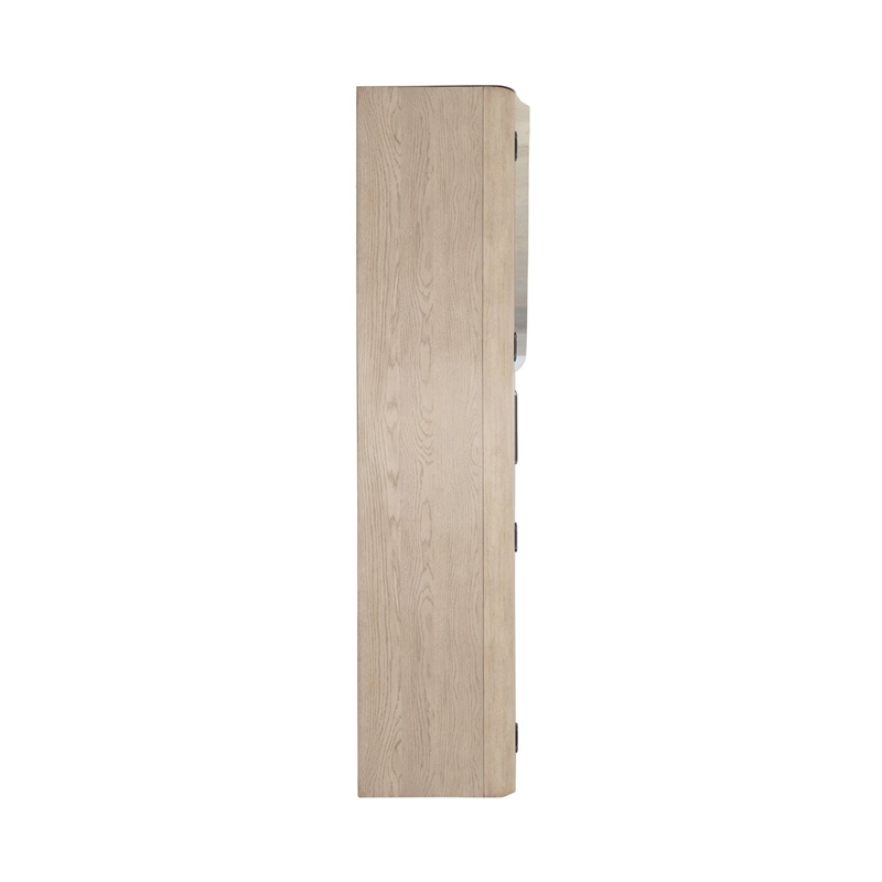 Pemberly Row Bunching Display Cabinet with LED Lighting in White