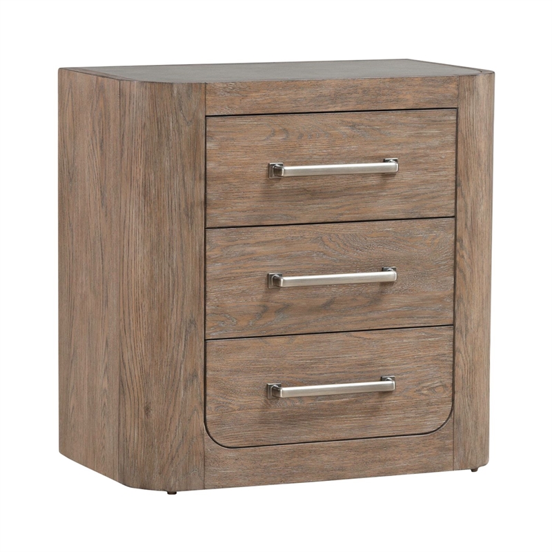 Pemberly Row King Shelter Bed Dresser Mirror Chest and Nightstand