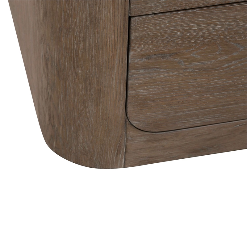 Pemberly Row 6-Drawer Bedroom Dresser with Cedar Lined Storage in Brown
