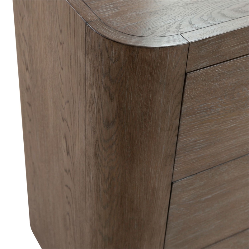 Pemberly Row 6-Drawer Bedroom Dresser with Cedar Lined Storage in Brown
