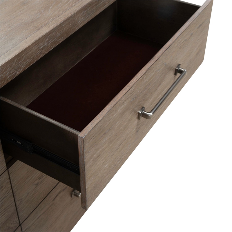 Pemberly Row 6-Drawer Bedroom Dresser with Cedar Lined Storage in Brown