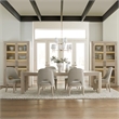 Pemberly Row 7 Piece Rectangular Dining Table Set with Leaf in White