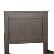 Pemberly Row Twin Panel Bed with Dresser and Beveled Mirror in Brown