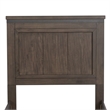Pemberly Row Twin Panel Bed with Dresser and Beveled Mirror in Brown