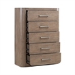 Pemberly Row Queen Shelter Bed Dresser Mirror Chest and Nightstand
