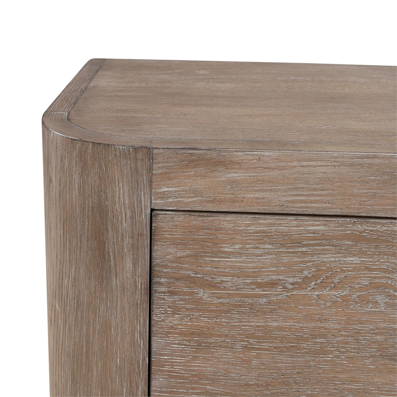 Pemberly Row Queen Shelter Bed Dresser Mirror Chest and Nightstand