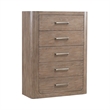 Pemberly Row Queen Shelter Bed Dresser Mirror Chest and Nightstand