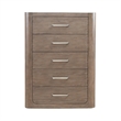 Pemberly Row Queen Shelter Bed Dresser Mirror Chest and Nightstand
