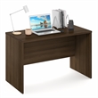 Pemberly Row 47 Inch Computer Desk with Cord Grommet in Modern Walnut