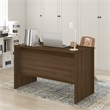 Pemberly Row 47 Inch Computer Desk with Cord Grommet in Modern Walnut