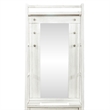 Pemberly Row 2 Piece Mirror Hall Tree Storage Set with Drawer in White