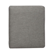 Pemberly Row Upholstered Console Stool Set of 3 with Padded Seat in Gray