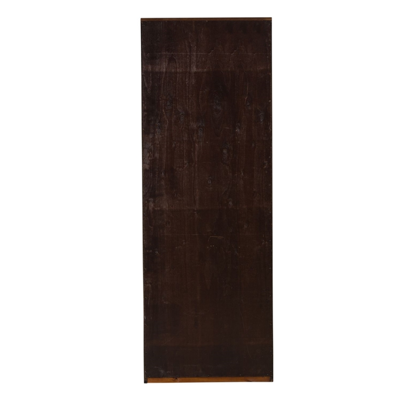 Pemberly Row Jr Executive 84 Inch Bookcase with Adjustable Shelves in Cognac
