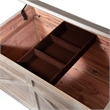 Pemberly Row 3 Piece Trunk Cocktail and End Table Set with Storage in Brown