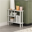 Pemberly Row Slim Space Saving Storage Rack with Safety Edges in White