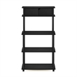 Pemberly Row 5-Tier Printer Stand with Shelf Cabinet in Dark Americano