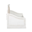Pemberly Row White Twin Daybed with Framed End Panels and Scrolled Cap Rail