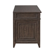 Pemberly Row Jr Executive Credenza in Rubberwood Saddle Brown Finish