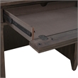 Pemberly Row Jr Executive Credenza in Rubberwood Saddle Brown Finish
