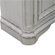 Pemberly Row Accent Cabinet with Rounded Pilasters and Distressing in White