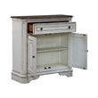 Pemberly Row Accent Cabinet with Rounded Pilasters and Distressing in White