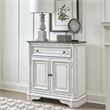 Pemberly Row Accent Cabinet with Rounded Pilasters and Distressing in White