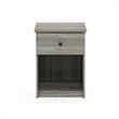 Pemberly Row Engineered Wood Nightstand Set of 2 in French Oak Gray
