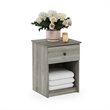 Pemberly Row Engineered Wood Nightstand Set of 2 in French Oak Gray