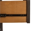 Pemberly Row Dark Gray Sliding Door Chest with Dovetail Construction