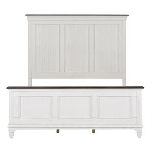 Pemberly Row White Queen Panel Bed with Felt Lined Drawers and Slat System