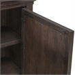 Pemberly Row Hall Buffet with Chippendale Fretwork in Saddle Brown