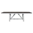 Pemberly Row 5 Pc Trestle Table Set in White Wood Finish