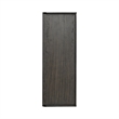 Pemberly Row Wood Wall Bench with Sea Grass Baskets in Peppercorn Espresso